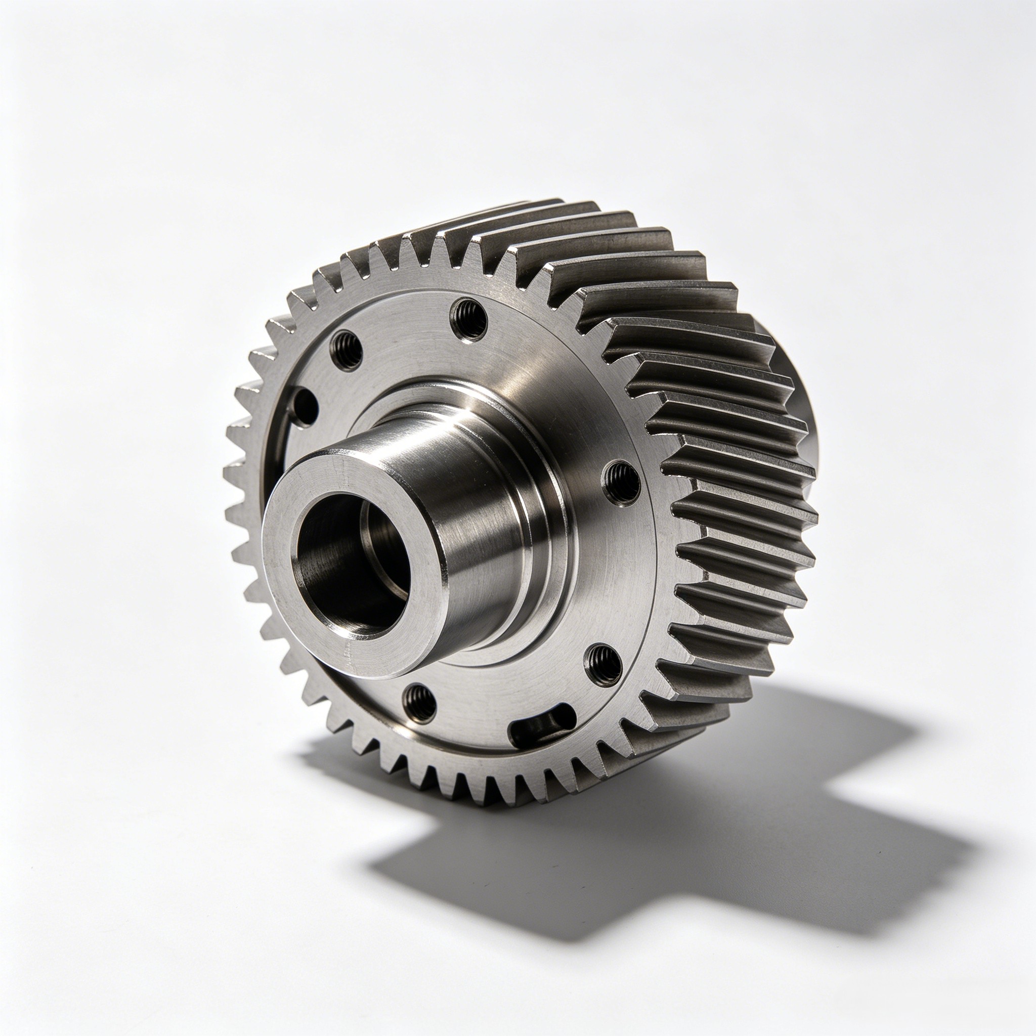 CNC precision machined helical gear