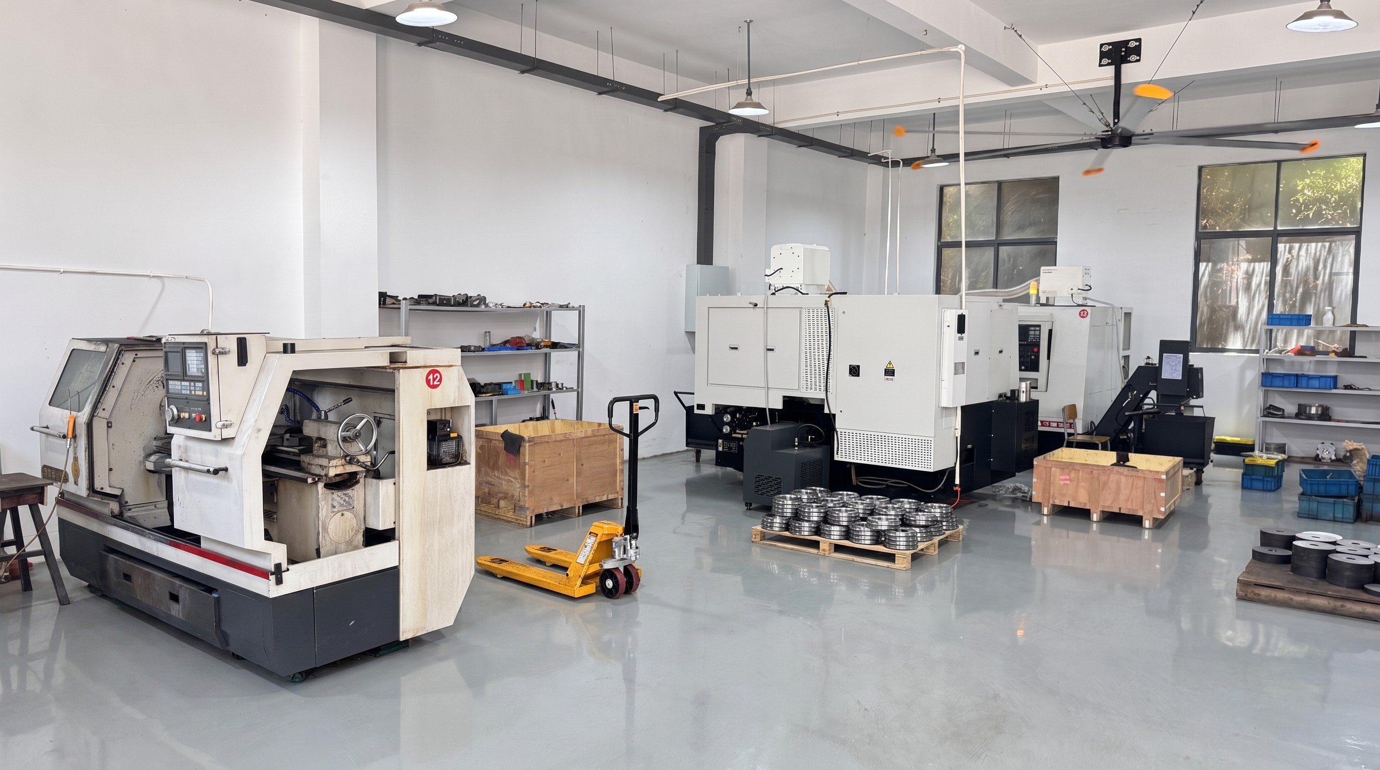 CNC lathe workshop